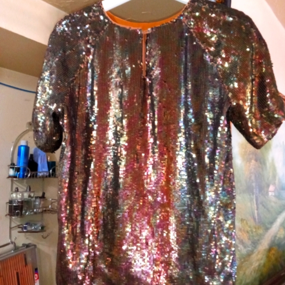 Women no sleep gold beedted blouse